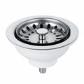 Kitchen Sink Basket Strainer Waste 90mm Highly Polished Chrome-0