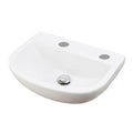 RAK Compact Wall Hung Basin - 500mm Wide - 2 TH - Alpine White