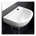RAK Compact Wall Hung Basin - 500mm Wide - Right Hand TH - Alpine White