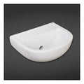 RAK Compact Wall Hung Basin - 500mm Wide - 0 TH - Alpine White