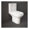 RAK Compact Close Coupled Toilet With Push Button Cistern And Soft Close Seat - Alpine White
