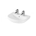 RAK Compact Wall Hung Basin - 550mm Wide - 2 TH - Alpine White