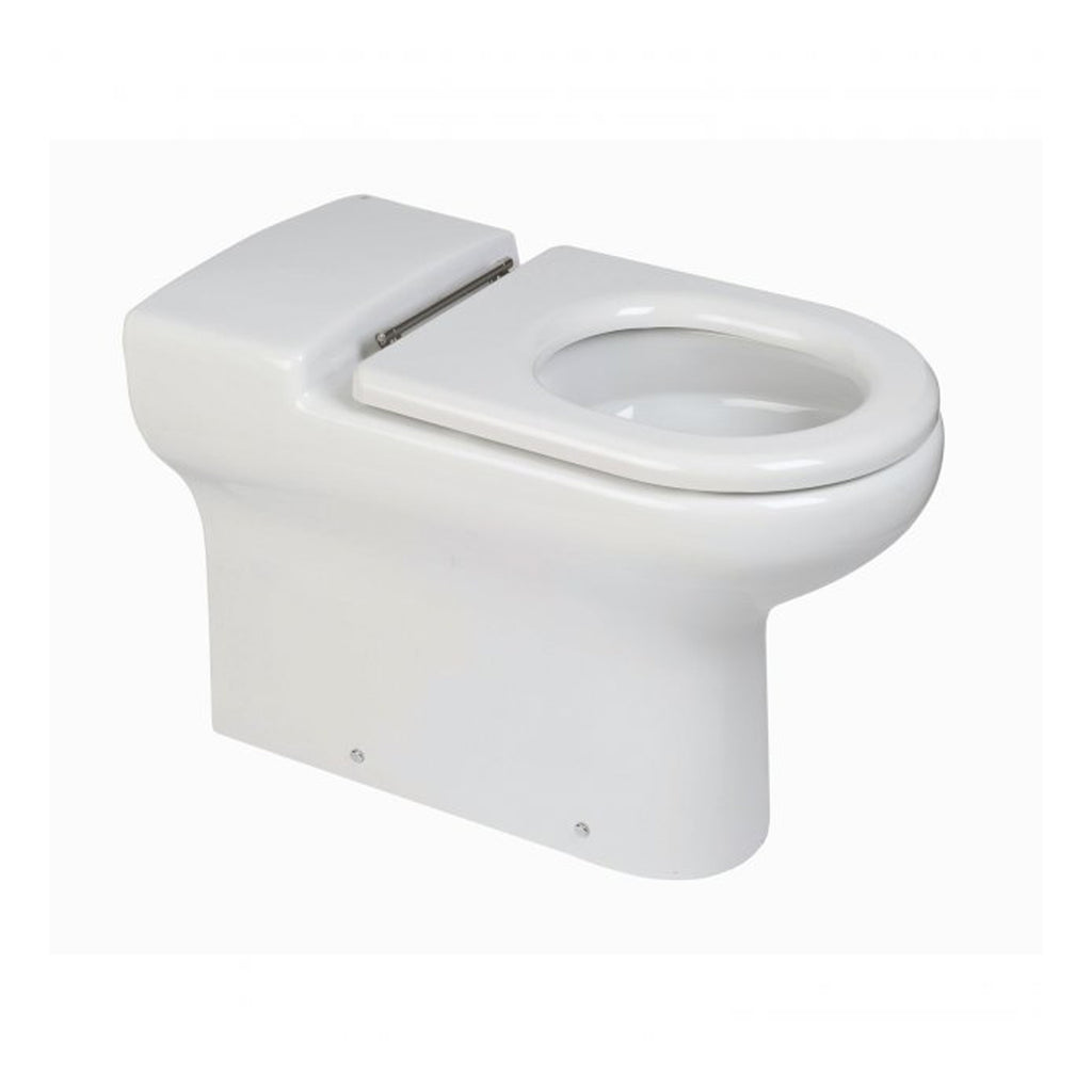 RAK Compact Rimless Special Needs Back to Wall Toilet With Standard Seat - White