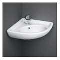 RAK Compact Corner Wall Hung Basin - 440mm Wide - 1 TH - Alpine White