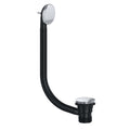 Easy Clean Sprung Plug Bath Waste with Modern Overflow – Chrome