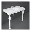 RAK Console Alexandra Deluxe Basin With Ceramic Legs - 1050mm Wide - 1 TH - Alpine White