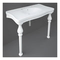 RAK Console Alexandra Deluxe Basin With Ceramic Legs - 1050mm Wide - 2 TH - Alpine White