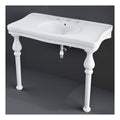RAK Console Alexandra Deluxe Basin With Ceramic Legs - 1050mm Wide - 3 TH - Alpine White