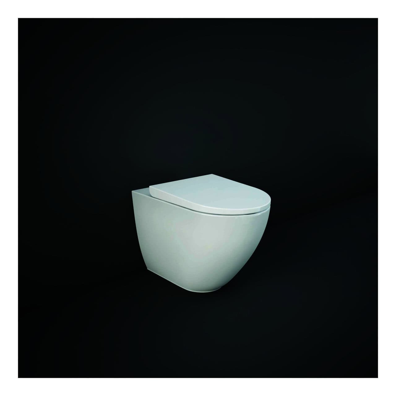 RAK Des Rimless Back to Wall Toilet And Soft Close Seat - Alpine White