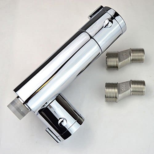 BIDET DOUCHE SHATTAF SPRAY KIT & THERMOSTATIC VALVE TAP BATHROOM BRASS-12221
