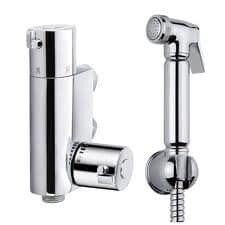 BIDET DOUCHE SHATTAF SPRAY KIT & THERMOSTATIC VALVE TAP BATHROOM BRASS-12227