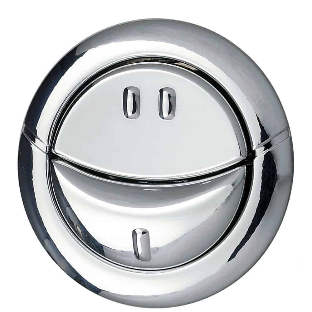 Genuine Wirquin Dual Flush Replacement Chrome Push Button Jollyflush Easy Clean-13323