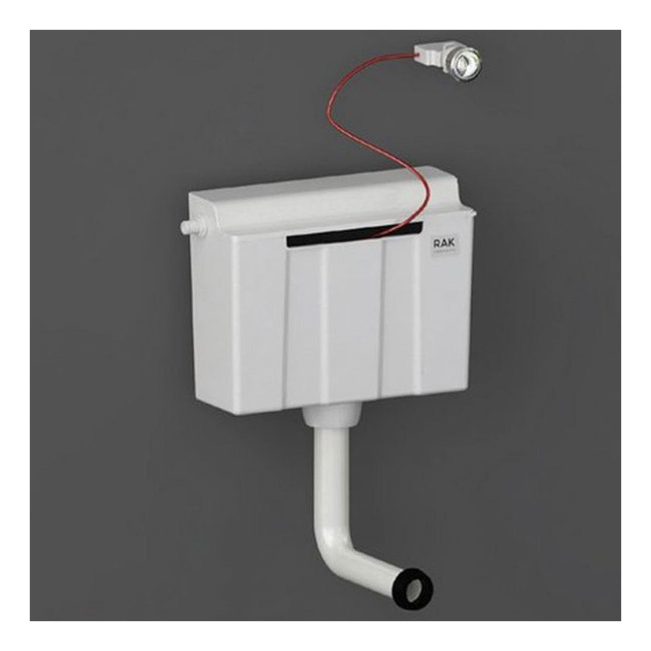 RAK Ecofix Concealed Cistern Complete With Dual Flush Push Button - Side Inlet - Alpine White