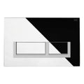 RAK Ecofix Rectangular Dual Flush Plate - Matt Chrome
