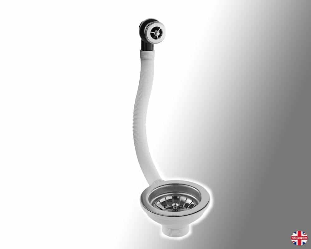 Kitchen Basket Strainer Waste & Plug Including Overflow-11031
