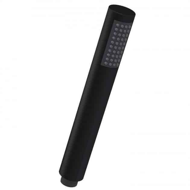 Round Pencil Shower Handset - Matt Black-0