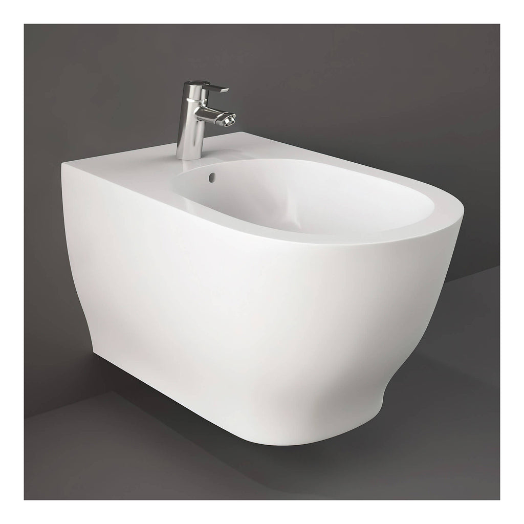 RAK Moon Wall Hung Bidet - 1 TH - Alpine White
