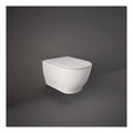 RAK Moon Wall Hung Toilet And Soft Close Seat - Alpine White