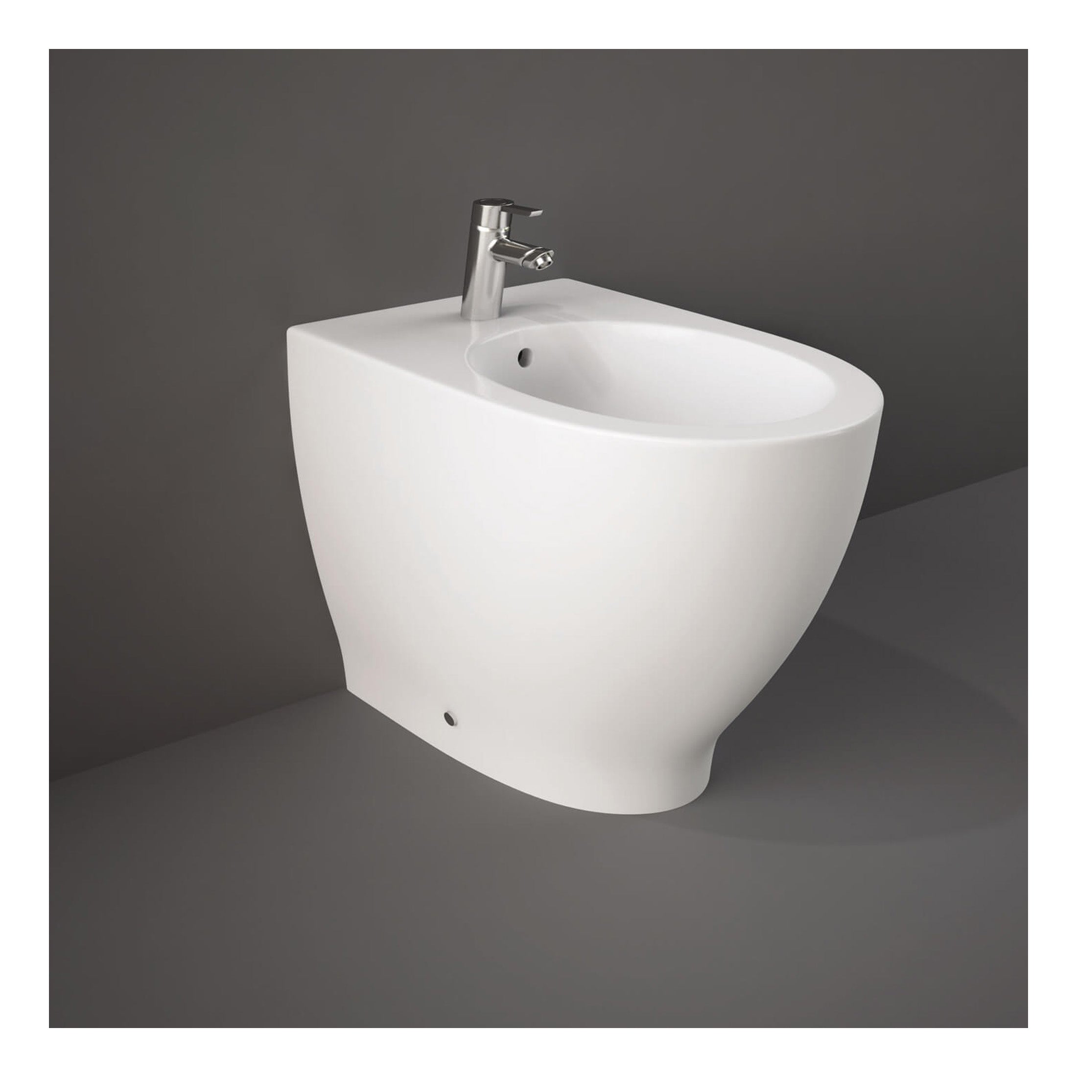 RAK Moon Back to Wall Bidet - 1 TH - Alpine White