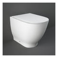 RAK Moon Back To Wall Toilet And Seat - Alpine White