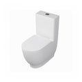 RAK Moon Rimless Back To Wall Close Coupled Toilet With Cistern And Soft Close Seat - White