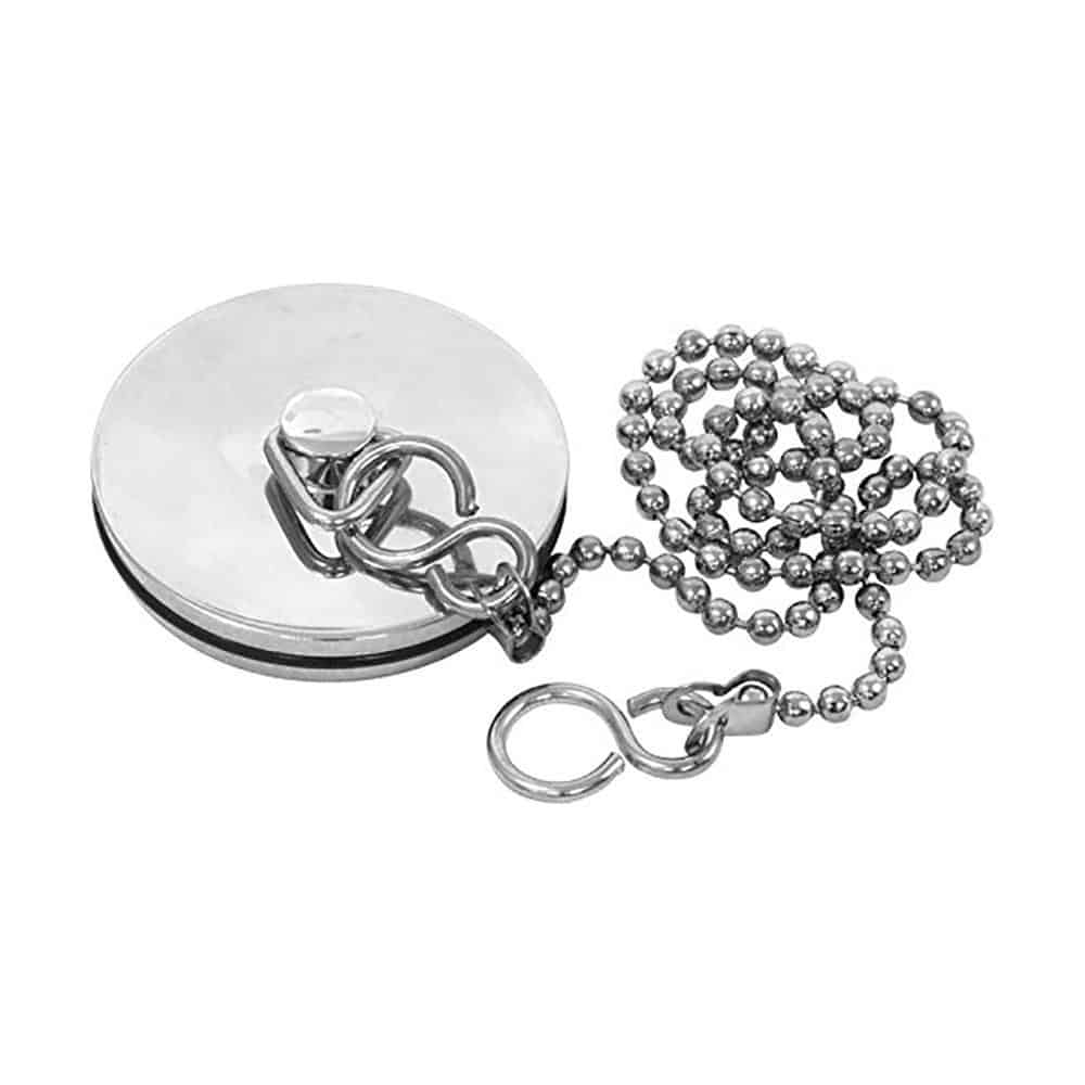 Stainless Steel Retainer Bath Waste with Overflow Ball Chain & Plug-7835