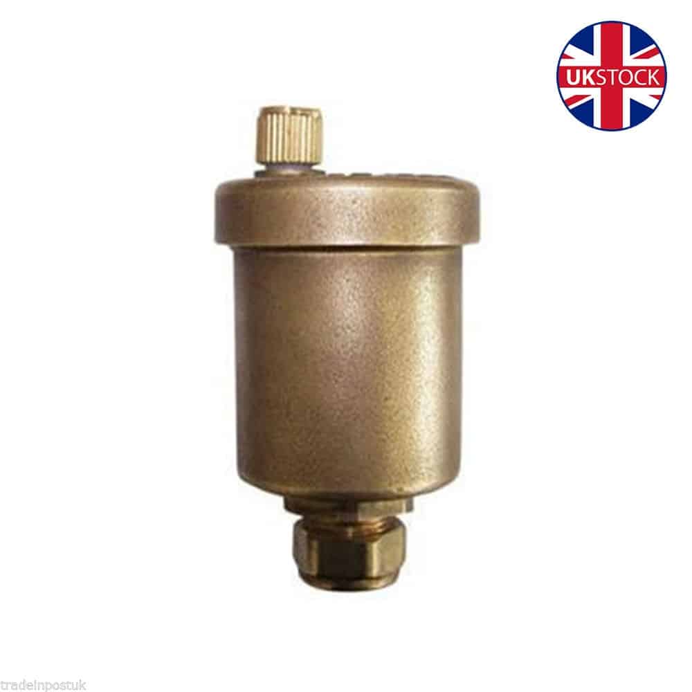 BRASS AUTOMATIC AUTO BOTTLE AIR VENT 15MM COMPRESSION AIRVENT VALVE-0