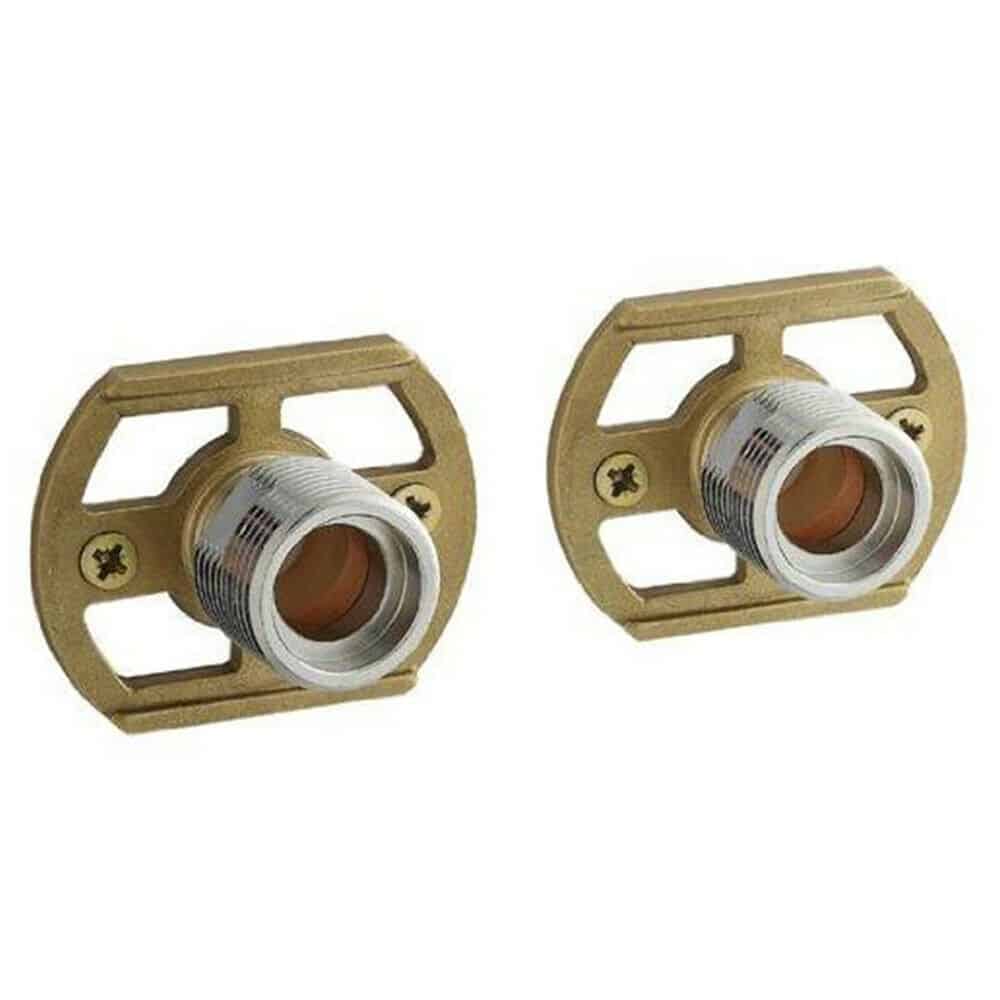 10 PAIRS OF BAR SHOWER VALVE PROFESSIONAL FAST FIX EASY KIT WALL BRACKETS-0