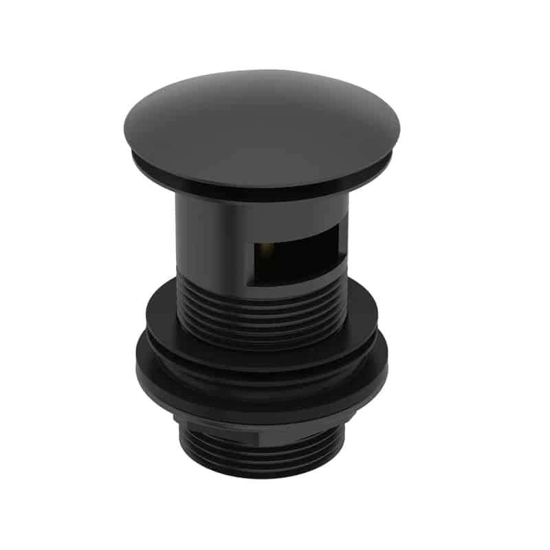 Modern Contemporary Black Full Cover Basin Waste - Slotted-0