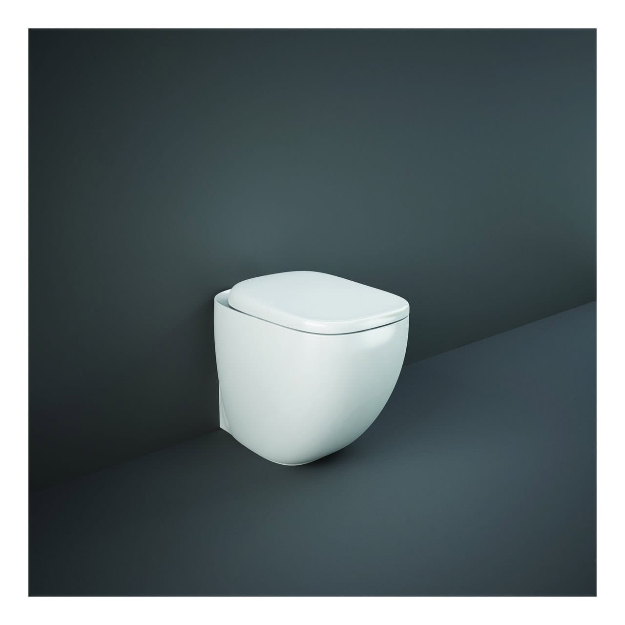 RAK Illusion Rimless Back To Wall Toilet And Soft Close Seat - Alpine White