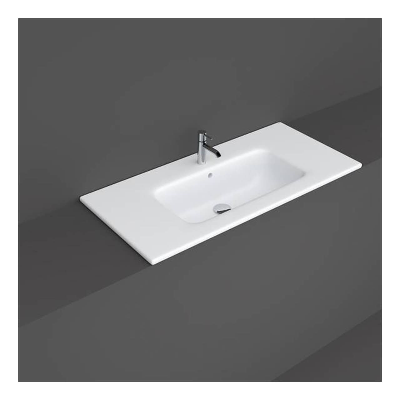 RAK Joy Inset Basin - 1010mm Wide - 1 TH - White