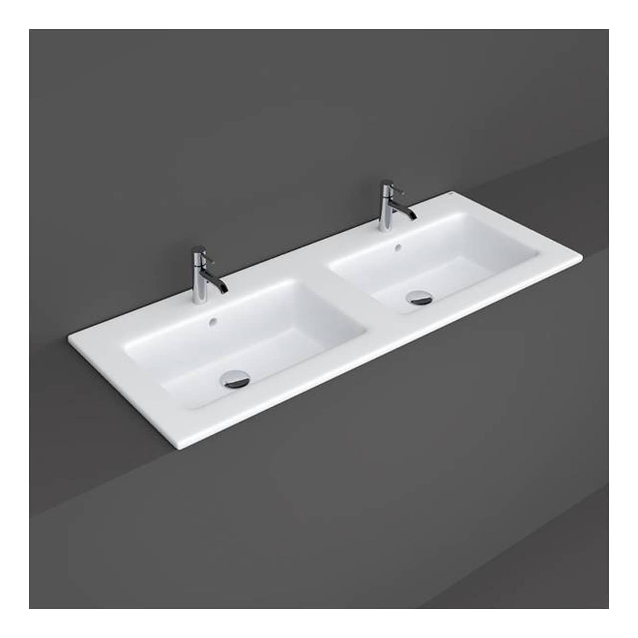 RAK Joy Inset Basin - 1210mm Wide - 1 TH - White