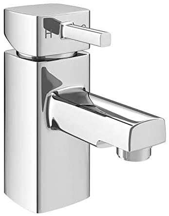 Bathroom Vanity Unit Cabinet White Plus HERO Mixer Basin Sink Tap and Clicker Waste 400mm x 220mm CHI003&HERO-12307