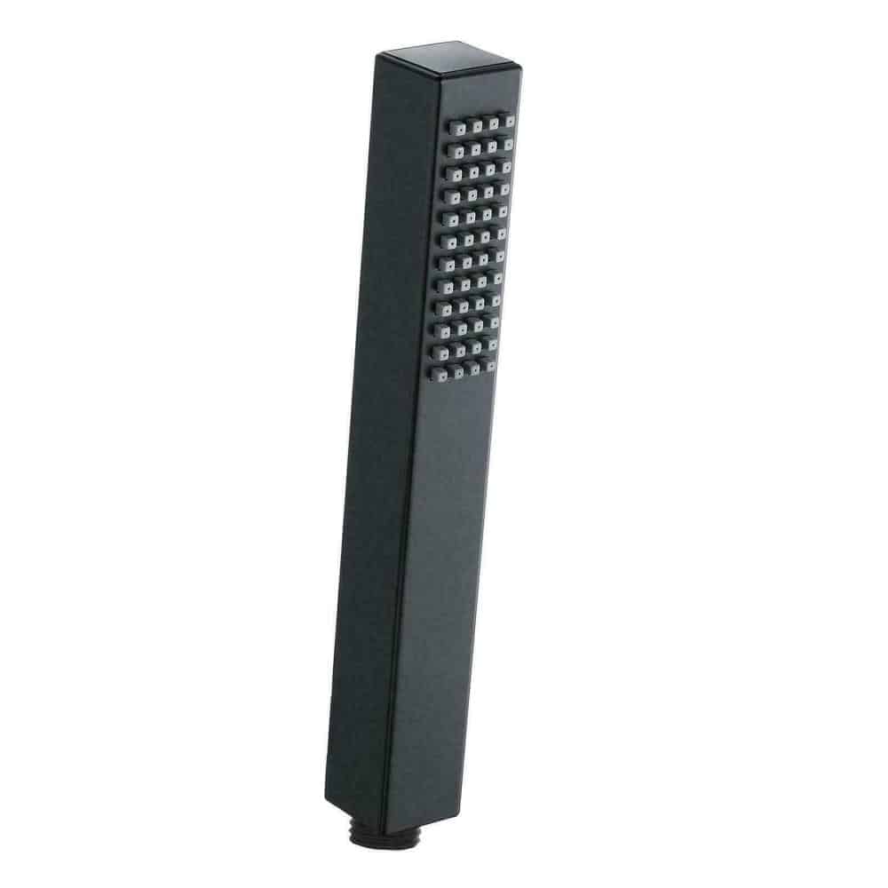 Matt Black Shower Head/Handset Square Standard Fitting-0