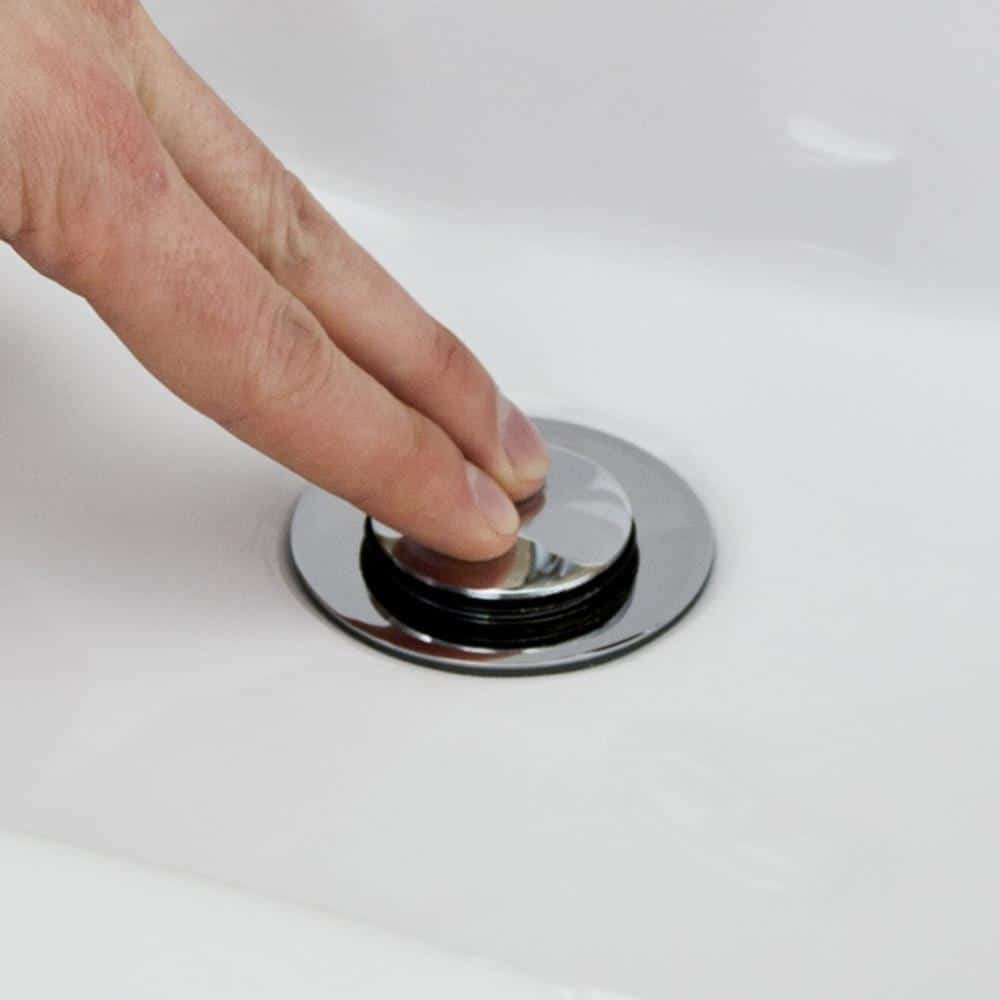 Slotted Clicker Basin Waste Push Pop Up Plug - High Quality Click Clack Standard-12765