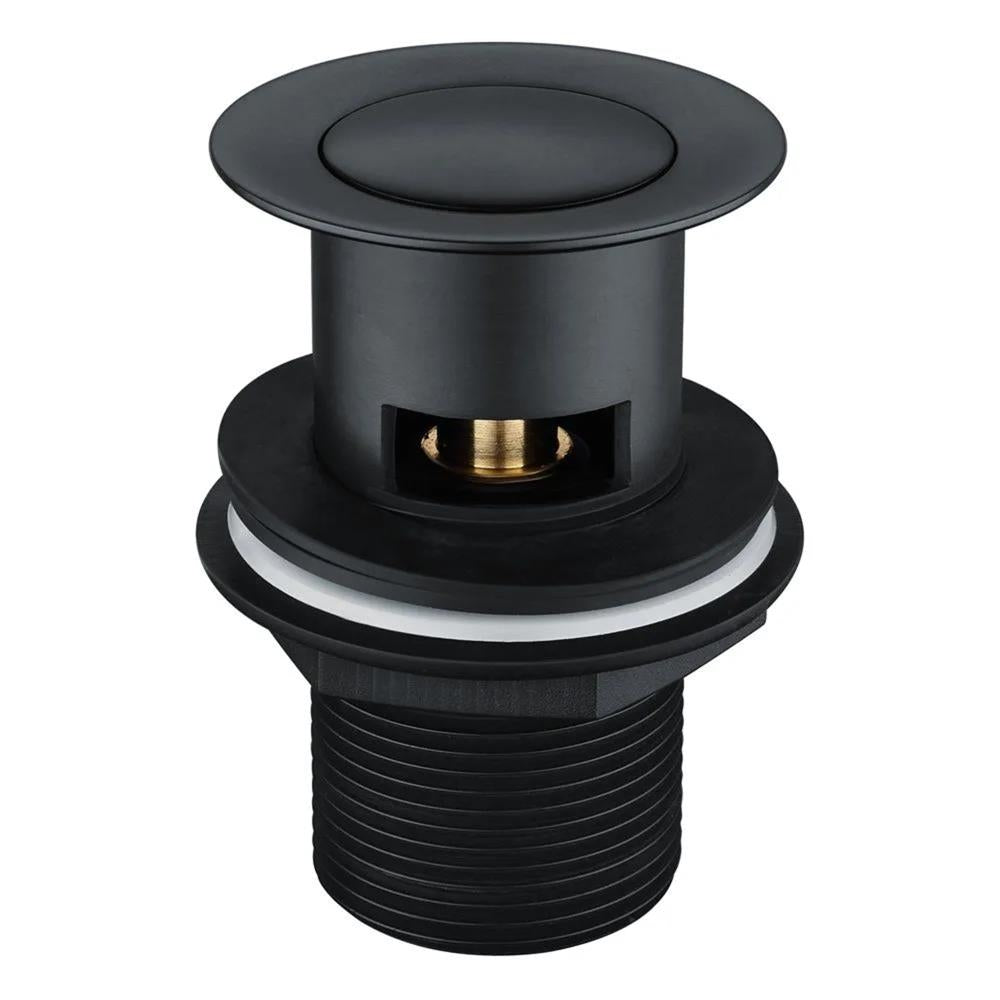 Bathroom LUXURY Matt Black SLEEK Basin Mono Mixer Single Lever Tap -14881