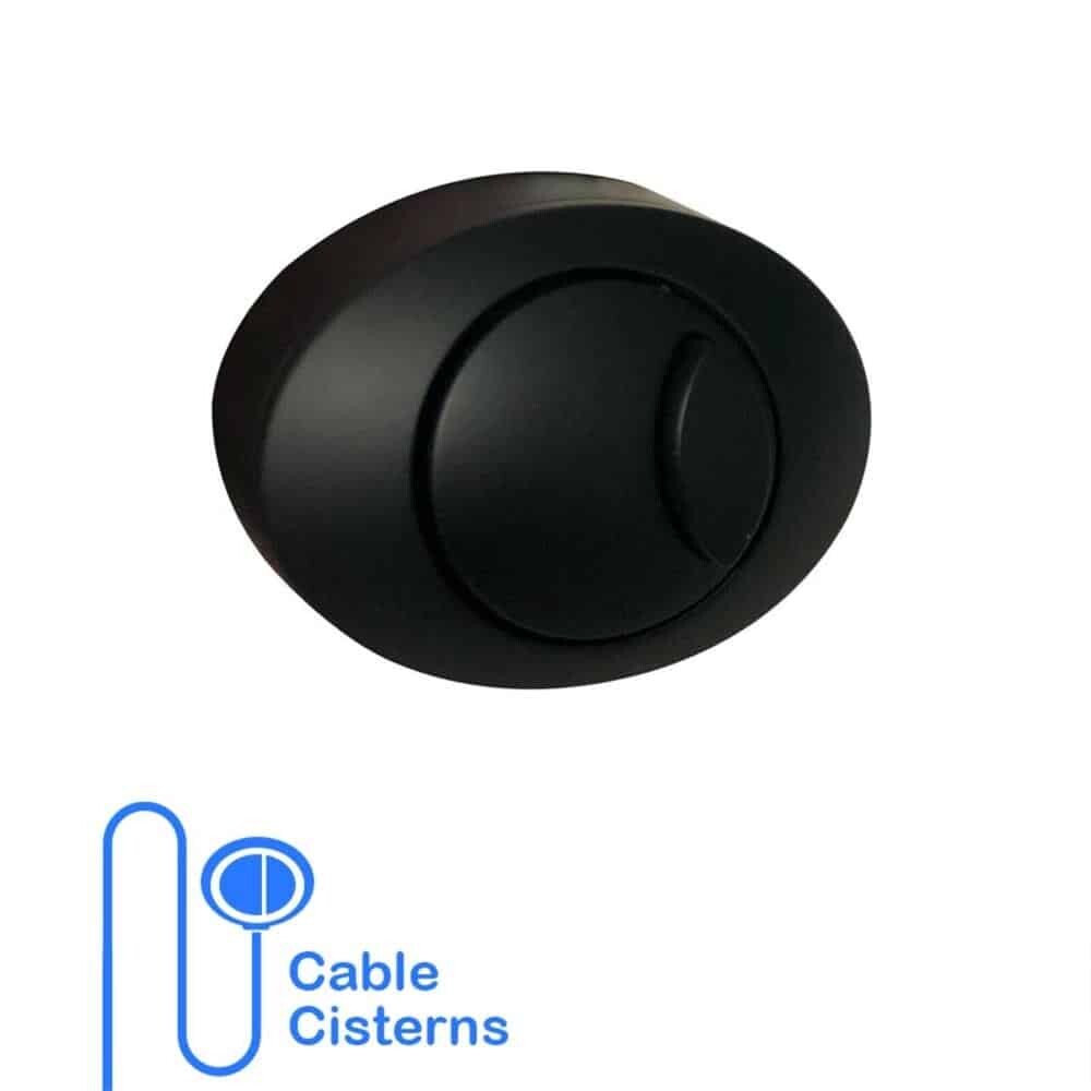 Dual Flush Concealed Cistern Button BLACK-0