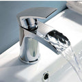 Waterfall Basin/Sink Cloakroom Bathroom Mixer Tap Chrome-0