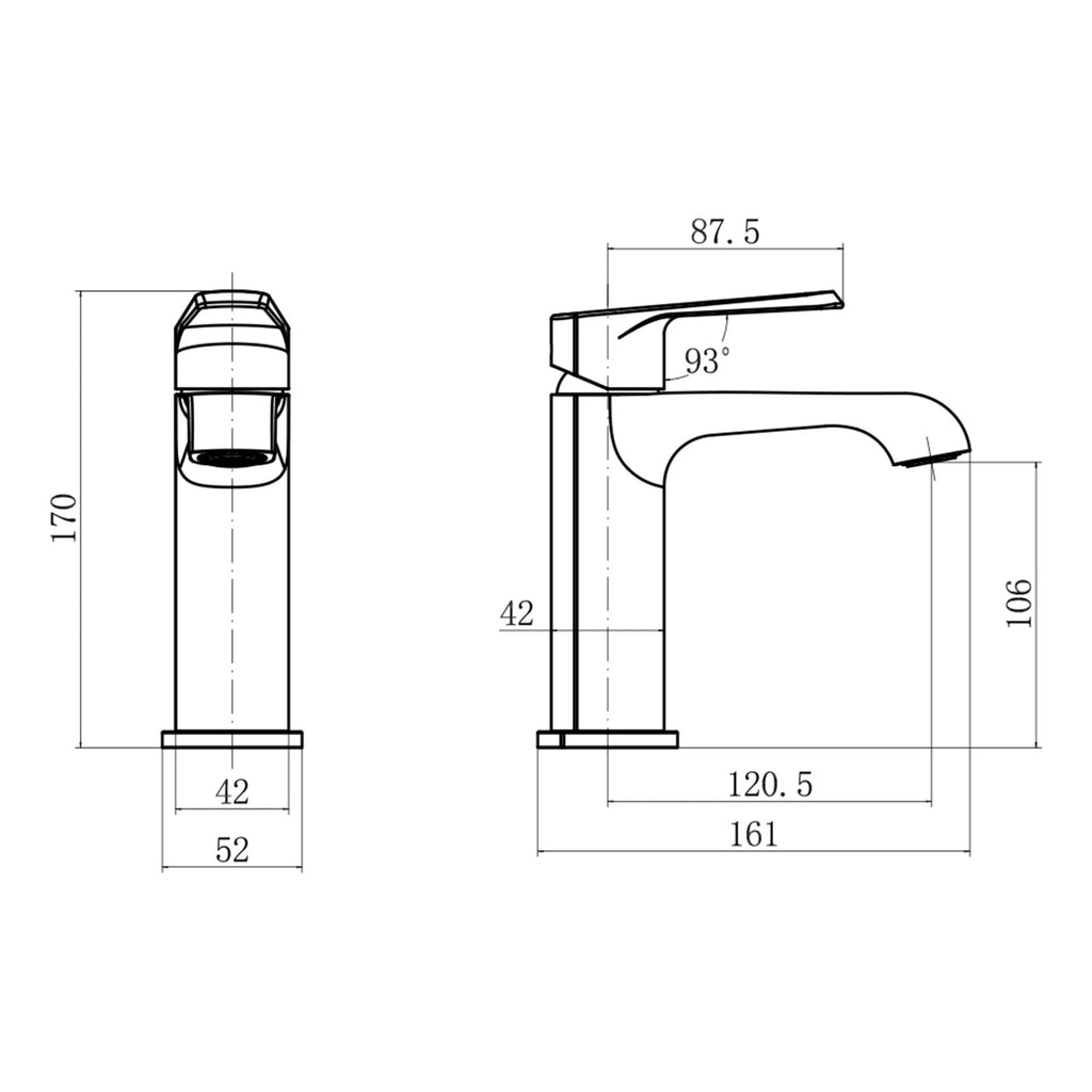 Montana Chrome Mono Basin Mixer Tap Deck Mounted with Unslotted Basin Waste