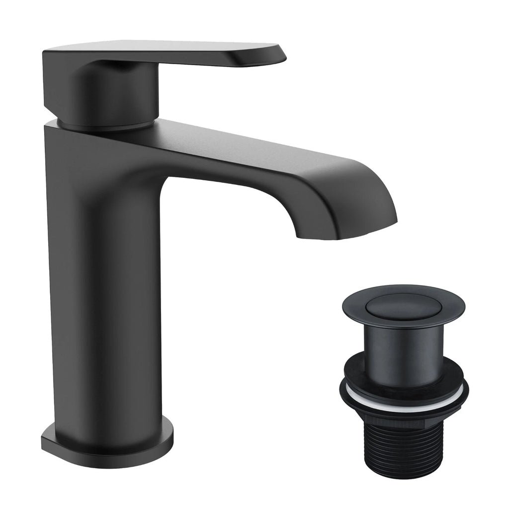 Montana Chrome Mono Basin Mixer Tap Deck Mounted with Unslotted Basin Waste