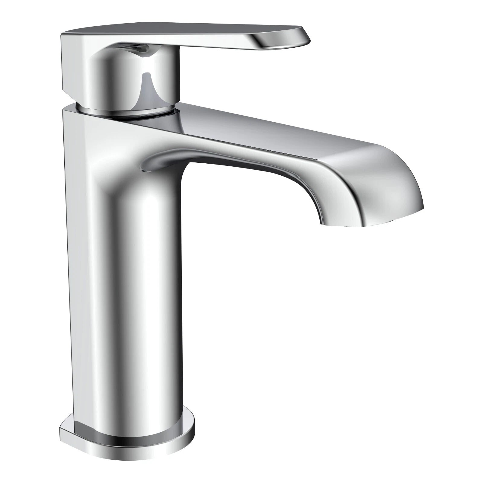 Montana Deck Mounted Mini Mono Basin Mixer Tap with Unslotted Basin Waste