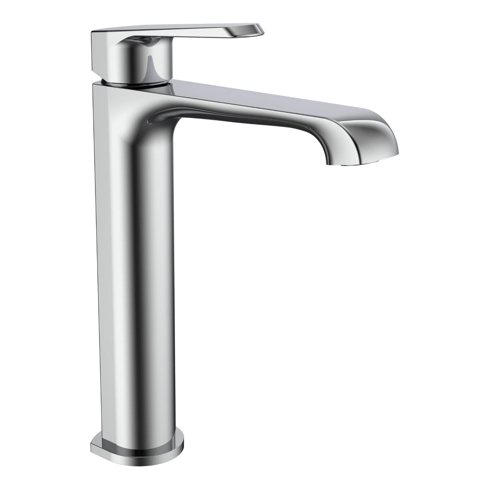 Montana Deck Mounted Tall Mono Basin Mixer Tap Incl Flexi Tails