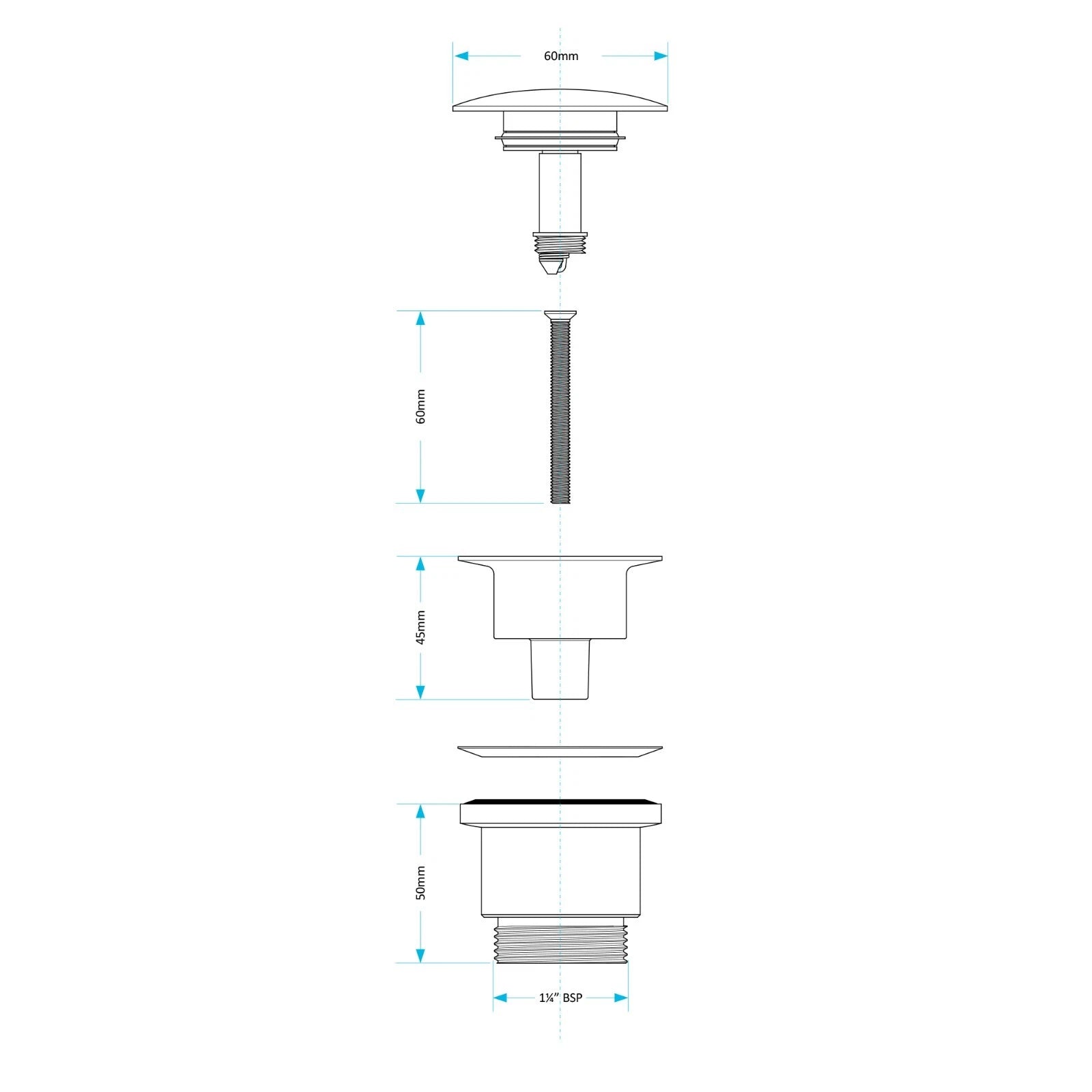 Montana Deck Mounted Tall Mono Basin Mixer Tap with Universal Basin Waste
