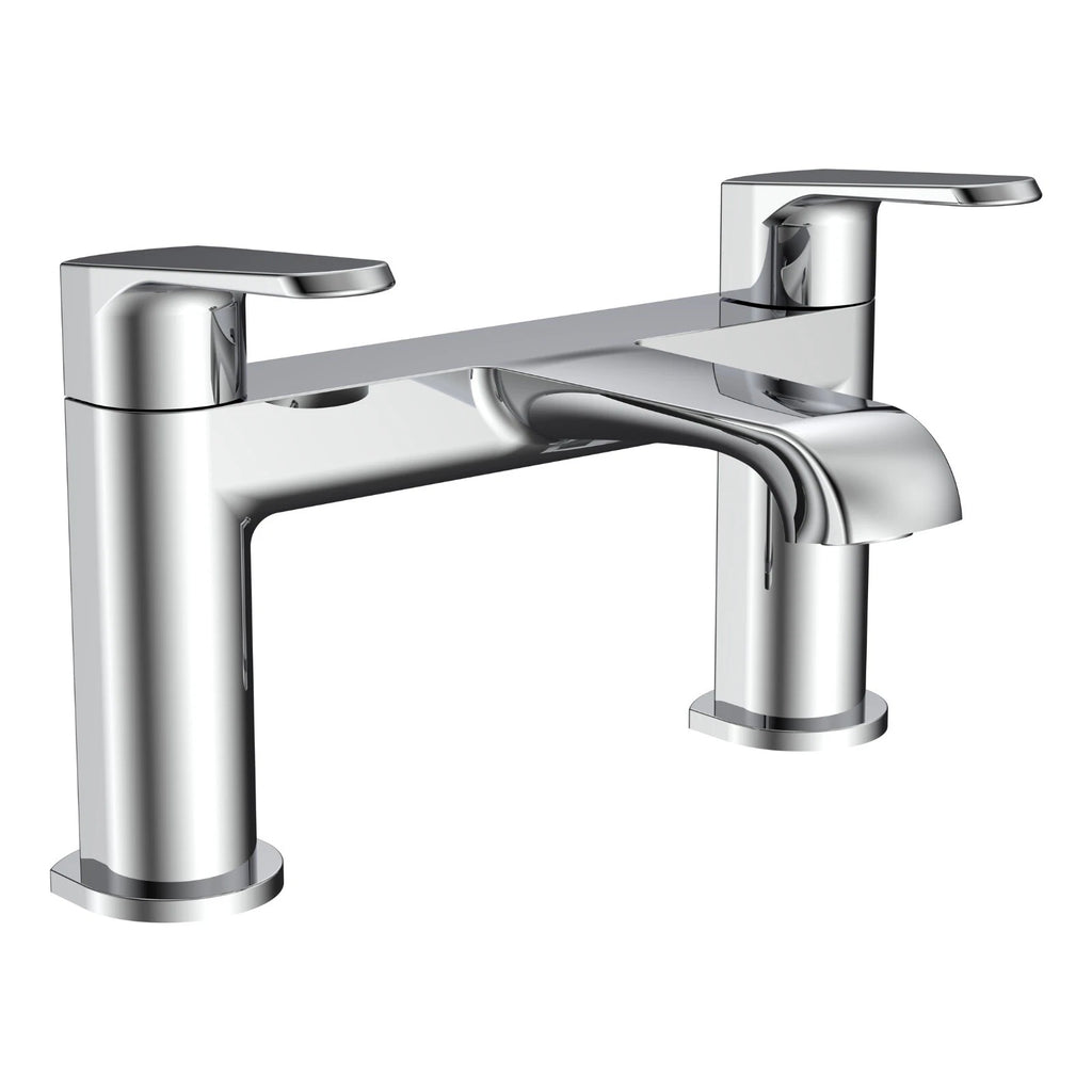 Montana Deck Mounted Bath Filler Mixer Tap with Bath Waste