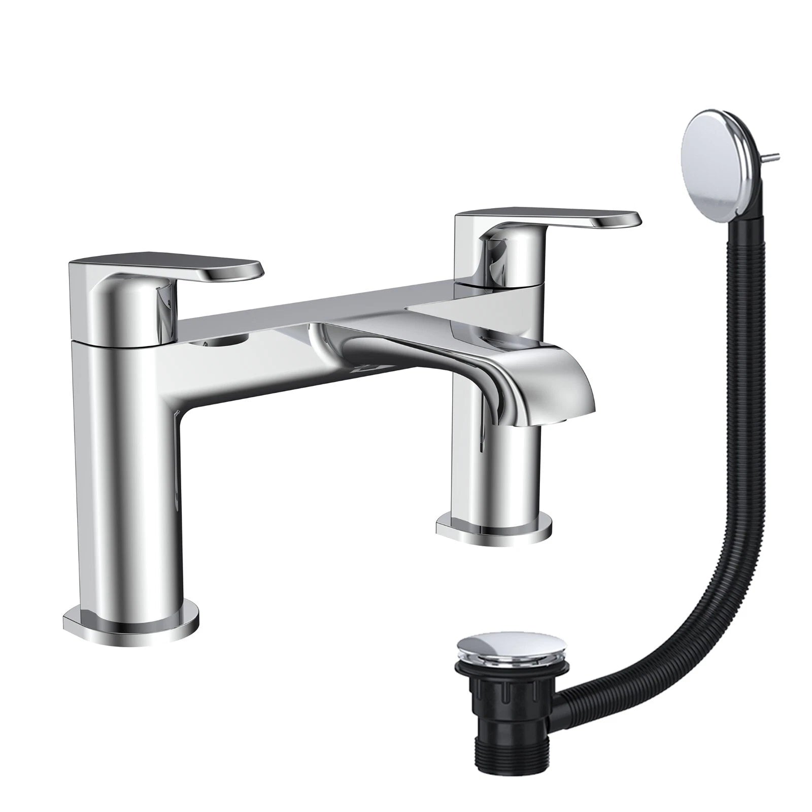 Montana Deck Mounted Bath Filler Mixer Tap with Bath Waste