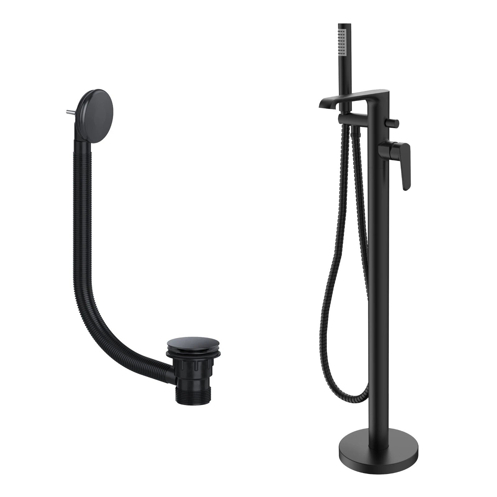 Montana Freestanding Bath Shower Mixer Tap with Bath Waste
