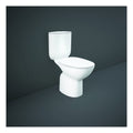 RAK Morning Rimless Open Back Close Coupled Toilet And Cistern With Soft Close Seat - White