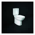 RAK Morning Rimless Fully Back To Wall Close Coupled Toilet And Cistern With Soft Close Seat - White