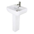 RAK Metropolitan Basin With Full Pedestal - 520mm Wide - 1 TH - Alpine White
