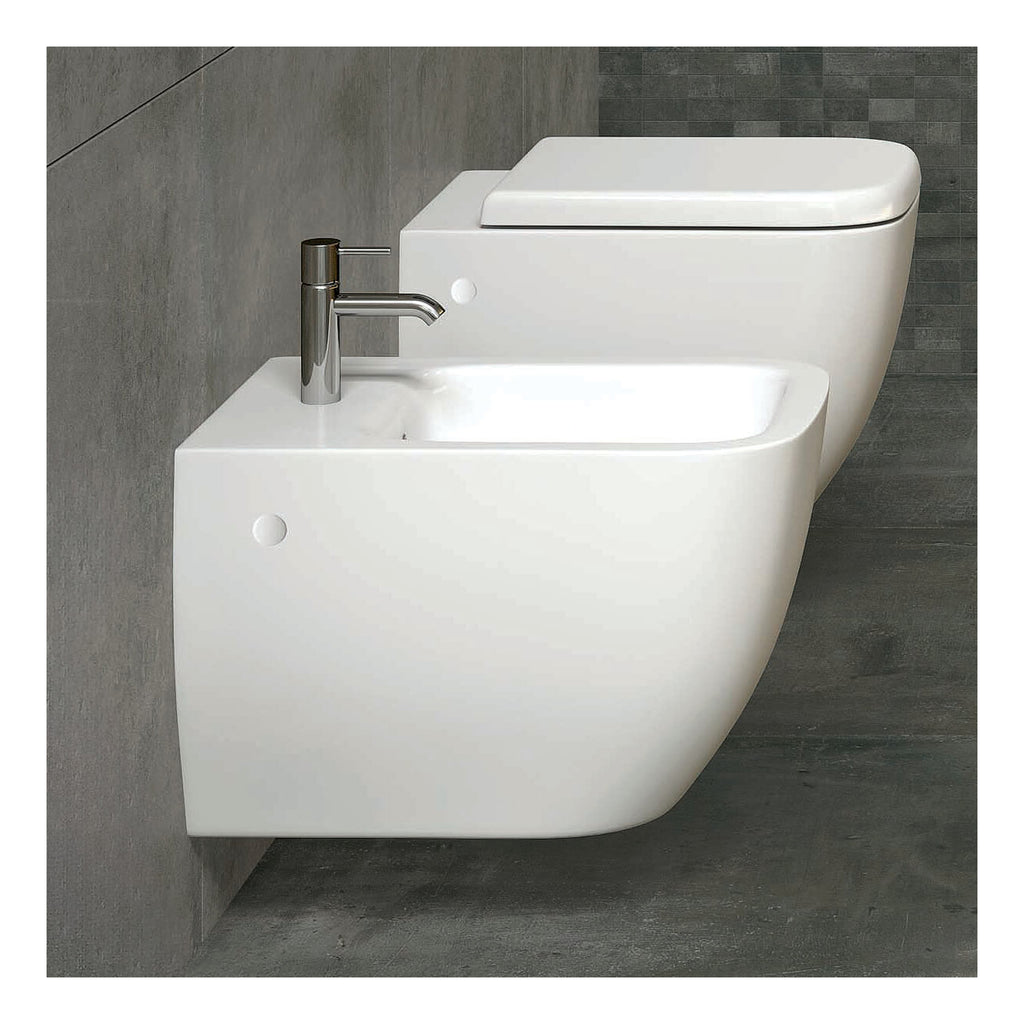 RAK Metropolitan Wall Hung Bidet - 1 TH - Alpine White
